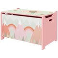 Storage Chest with Lid, Storage Box Organizer for Bedroom, Pink